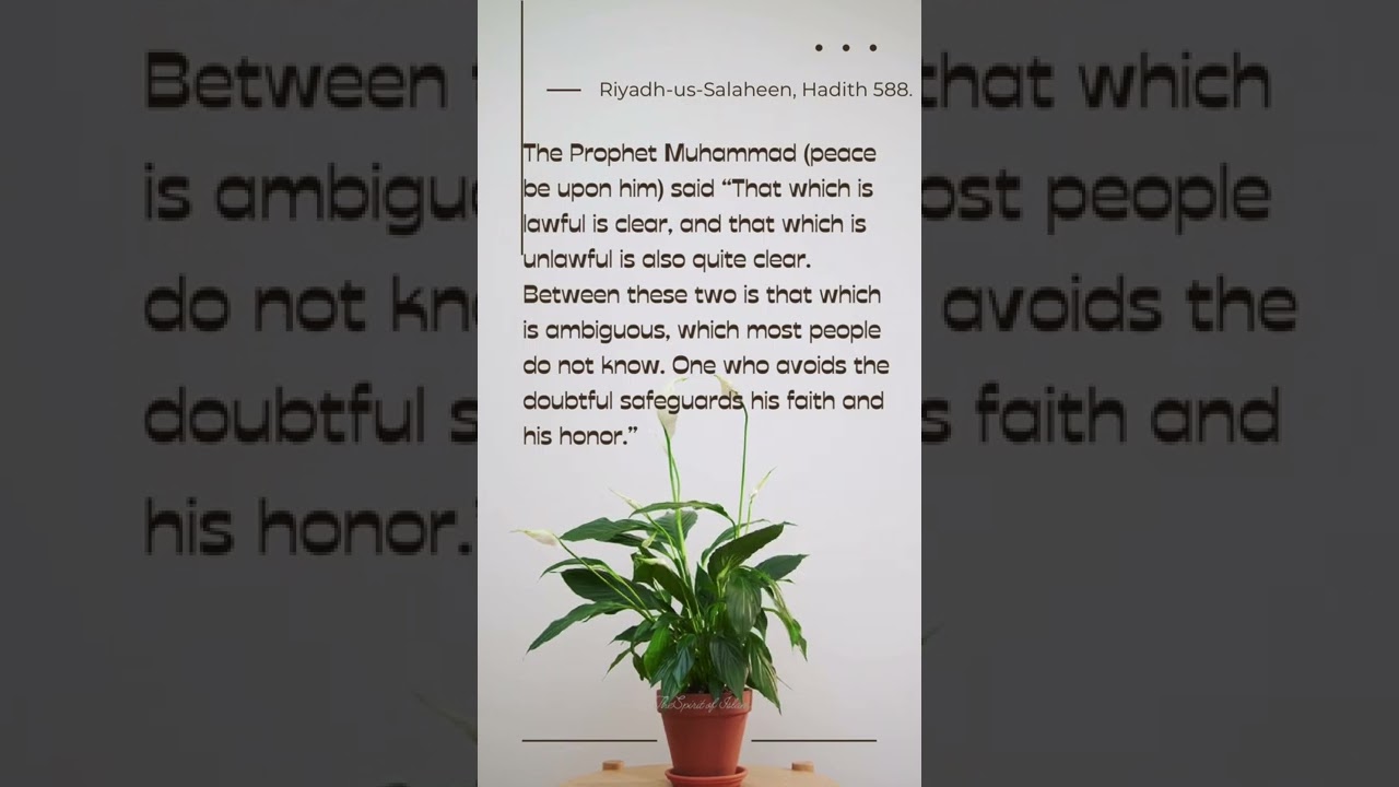 Avoiding What is Doubtful 