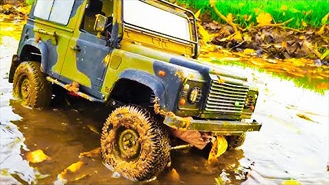 RC COMPILATION WITH DEFENDER AND DINGO - MUD and WATER ACTION!