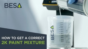 How to get a PERFECT 2K PAINT MIXTURE AT THE BODYSHOP