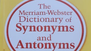 한션 Sean : DAY 25 / 43 《 The Merriam-Webster Dictionary of Synonyms & Antonyms 》