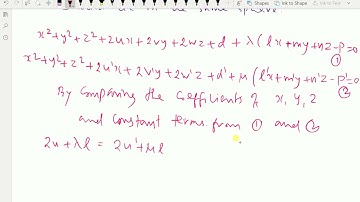 Analytical Solid Geometry: - ( Condition for two Circles lie on same Sphere ) - 88.