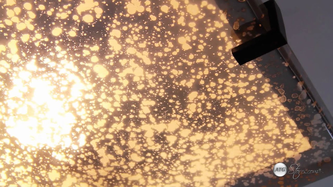 Justice Design: Fusion Mercury Glass Flushmount