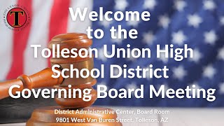 TUHSD Governing Board Meeting 10/13/2026