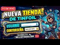 nueva tienda de tinfoil con usuario y contraseña en directo