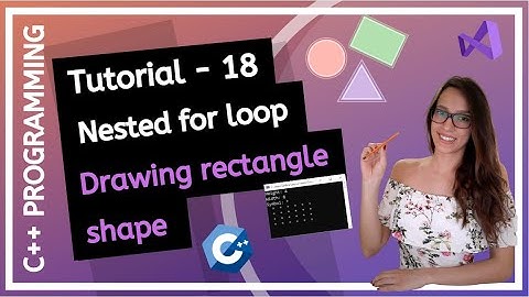 C++ FOR BEGINNERS (2025) - How to draw rectangle shape in C++ PROGRAMMING TUTORIAL
