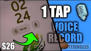 How to Start Voice Recording in 1 Tap on Samsung Lock Screen - Step by Step