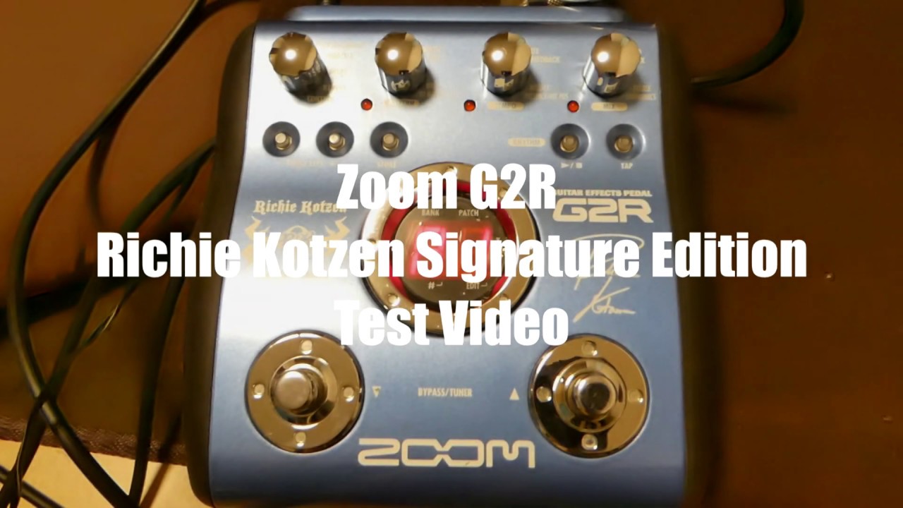 Zoom G2R Richie Kotzen Signature Edition