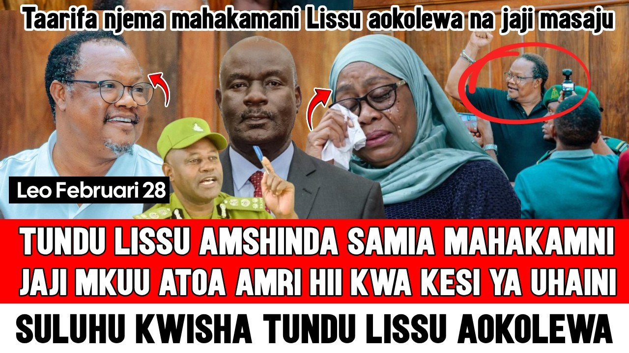 🔴Tundu Lissu Amshinda Samia Mahakamani: Taarifa Njema kutoka kwa Jaji Mkuu Masaju Pigo kwa CCM Leo