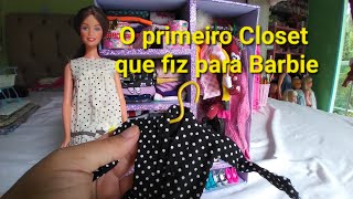 Closet para Barbie,colocando as roupas,bolsas e sapatos#barbie