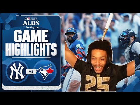 BEST Game I've EVER Watched | Namizzy Reacts to Yankees vs. Blue Jays ALDS Game 2