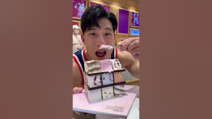 27 Cube Ice Cream Cake at Baskin Robbins (What to Eat in Korea)