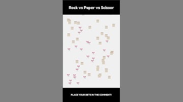 Rock Paper Scissor Round 20 #asmr #animated #animation #speed #rockpaperscissors #simulation #adhd