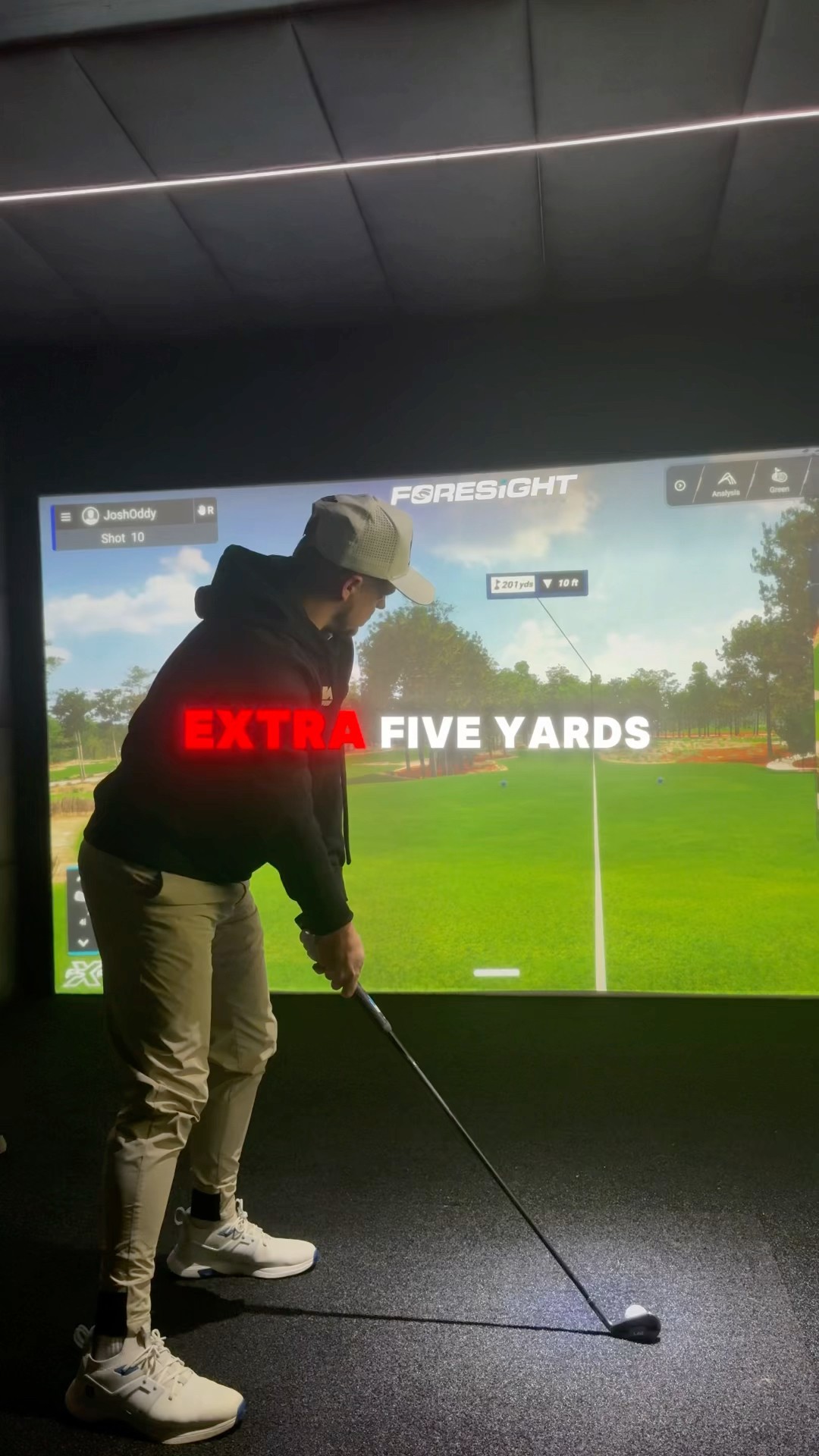201y 3 x Clubs - 3 different shots! #golf