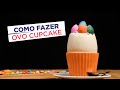 Como fazer Ovo de Páscoa Cupcake | Ideias para Páscoa | Formas Para Chocolate BWB