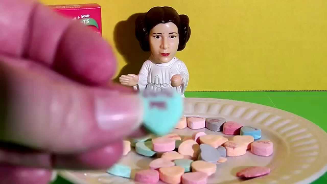 Dazzled Tarts Sweet And Sour Sweethearts Necco Taste Test Review With Princess Leia Youtube