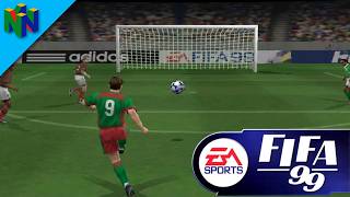 FIFA 99: Gameplay de Inicio no Nintendo 64 em 2026