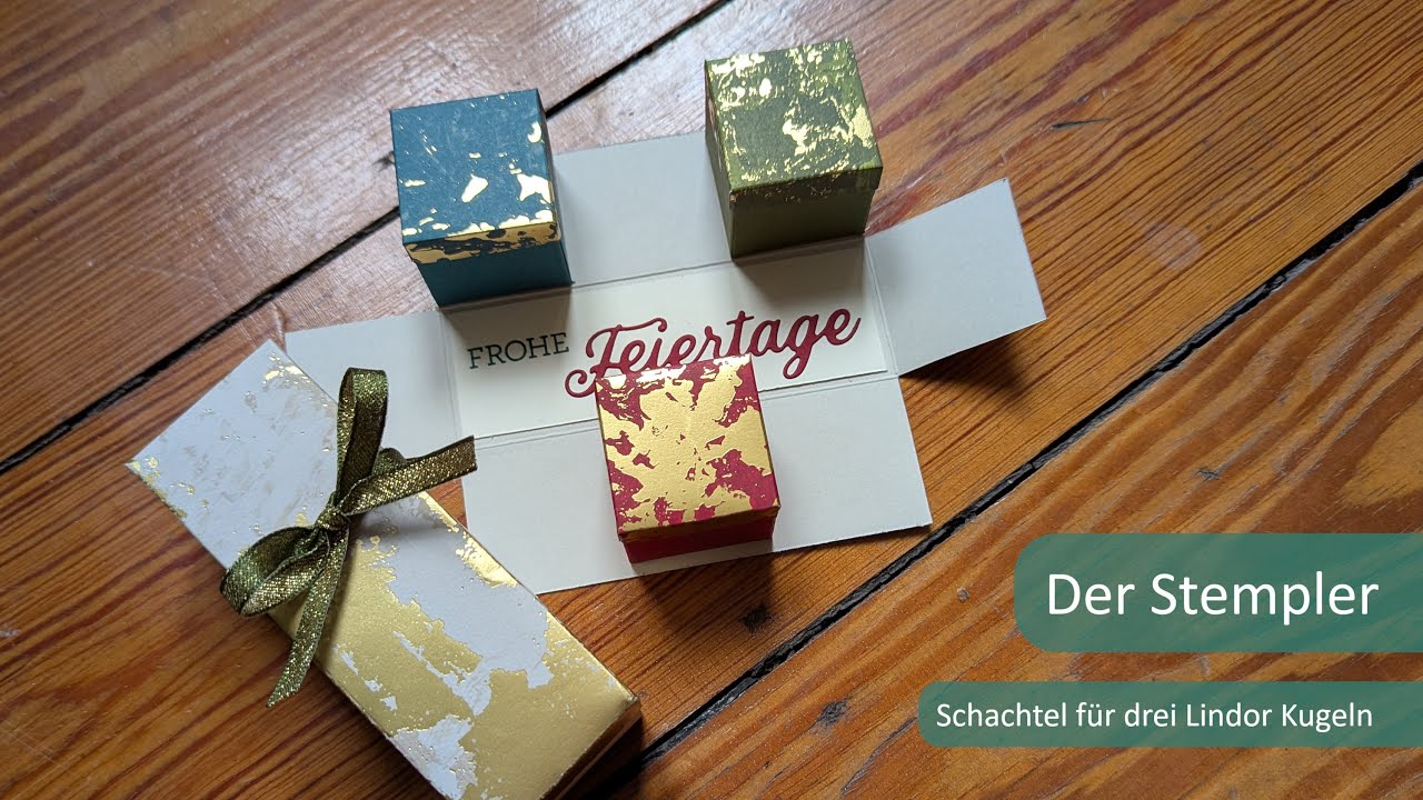 Schachtel für drei Lindor Kugeln | Der Stempler ~ Stampin Up!