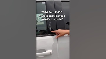 2024 Ford F-150 - How can I get the code for keyless entry (push button start)? #shorts