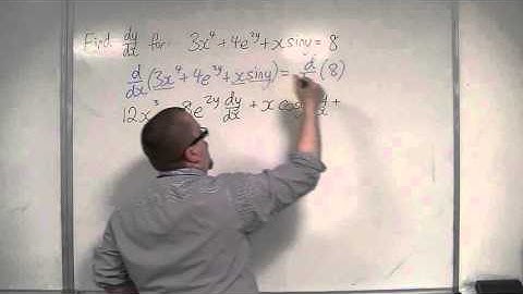 OCR MEI Core 3 6.03 An Example of finding dy/dx using Implicit Differentiation