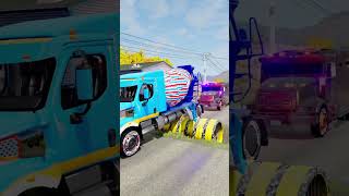 BeamNG.drive Truck vs Pipe Culvert Spintires Mudrunner Eps 209