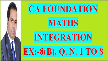CA FOUNDATION COURSE  BUSINESS MATH TYPES OF INTEGRATION CLASS 3 BY H L GUPTA
