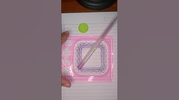 Calm Your Mind with This Simple Spiral 💗🌀 #spirograph #drawing #Shorts