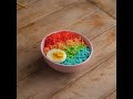 Wow! Colorful Noodles With Egg 🍜🌈 #Shorts