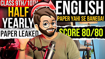 Half Yearly Exam Strategy To Score 95%+ In 2-3 Days! 🚀 Class 9 & 10