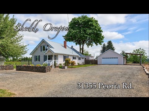 31355 Peoria Rd, Shedd, OR home video tour