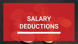 Salary Deductions Explained | Tittle & Perlmuter