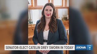 Catelin Drey sworn in as Iowa senator, officially ends GOP supermajority in state senate
