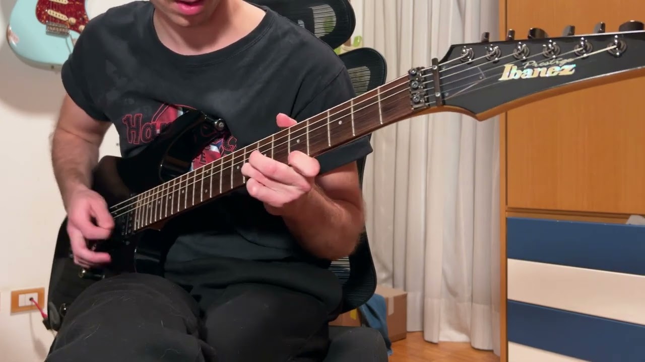 Improv with Ibanez RG1570 Team J Craft - Blue Sparkle