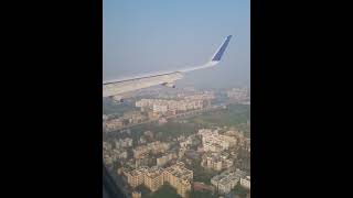 Flight landing at Kolkata airport