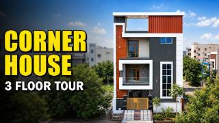 Modern 3-Floor Corner House Tour | 160 SQ YDS | TS169