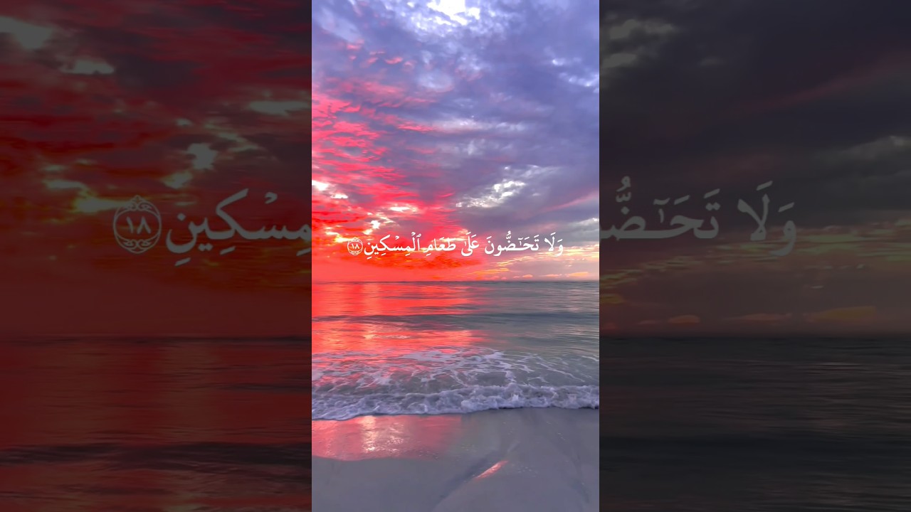 تلاوة خيالية وجميله جدا الشيخ ماهر المعيقلي (كلا بل لا تكرمون اليتيم ...