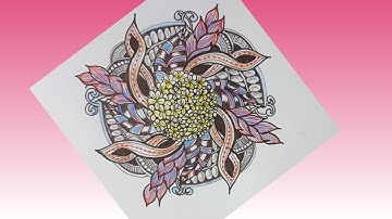 Renaissance Zentangle// ZentangleArt//Zentangle inspired Art// Tangle Pattern