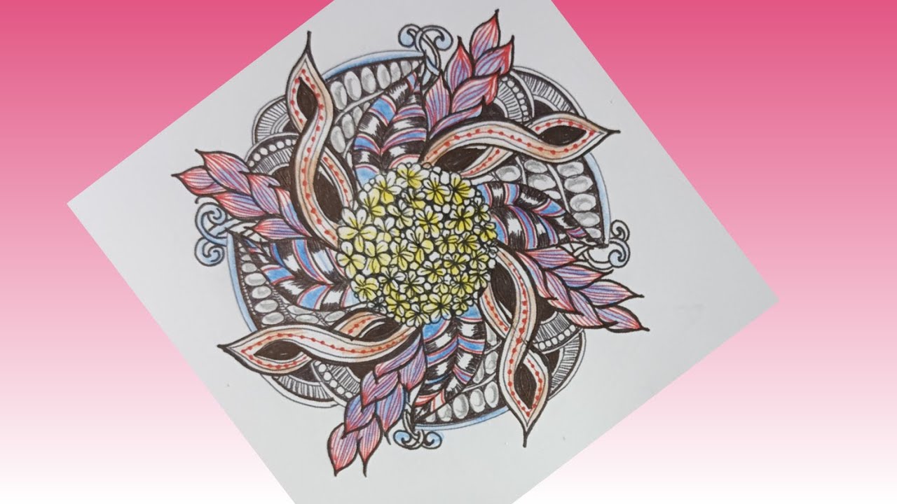 Renaissance Zentangle// ZentangleArt//Zentangle inspired Art// Tangle Pattern