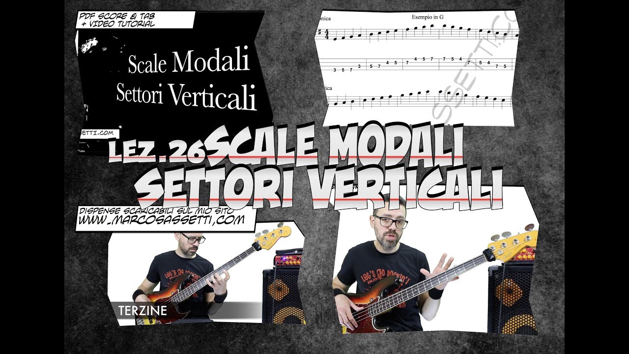 Lezioni di Basso 26 - Scale Modali - Settori Verticali