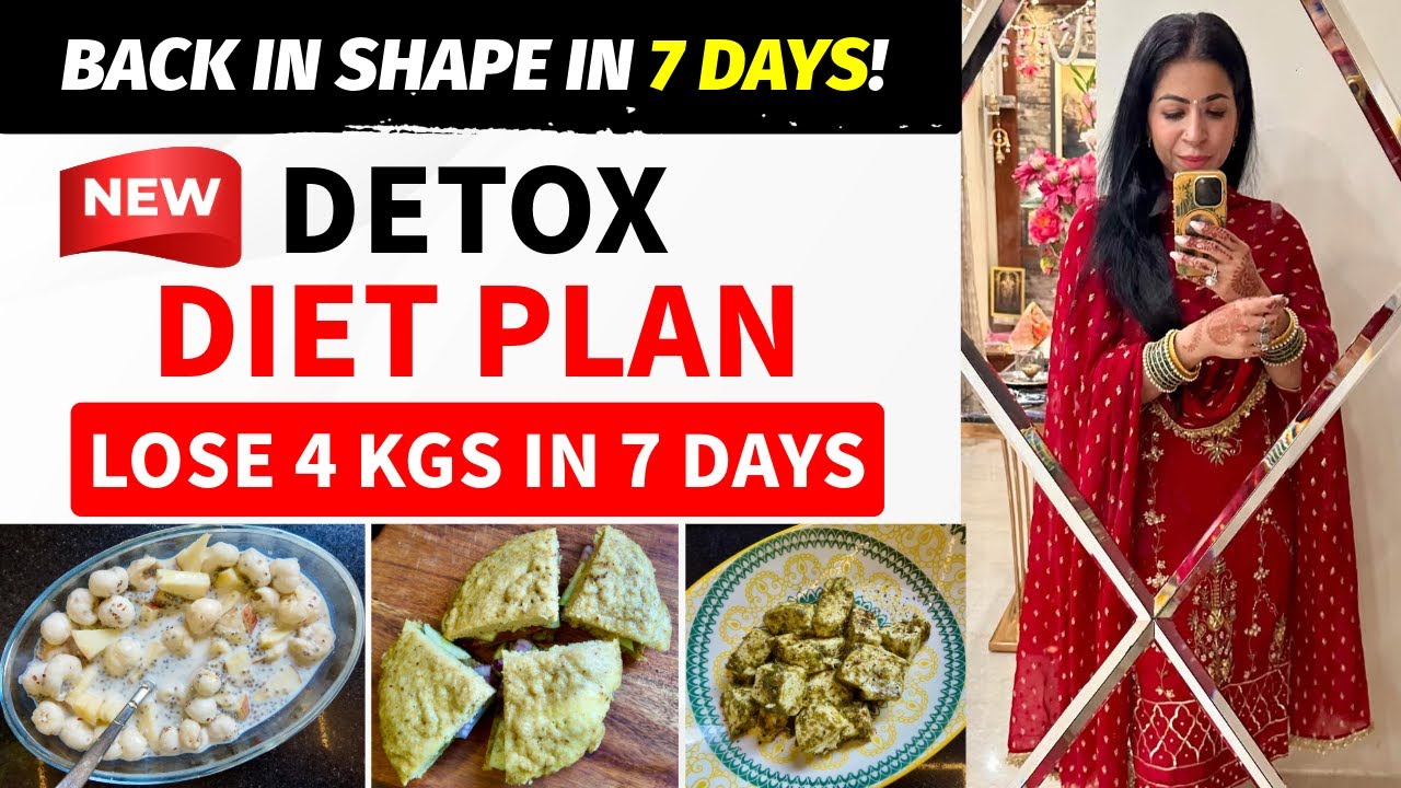7 Days Detox Diet Plan To Lose Weight Fast in Hindi | Lose 4 Kgs In 7 Days | Fat to Fab