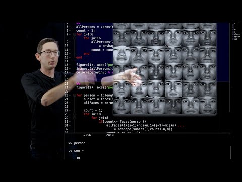 SVD: Eigenfaces 1 [Matlab]