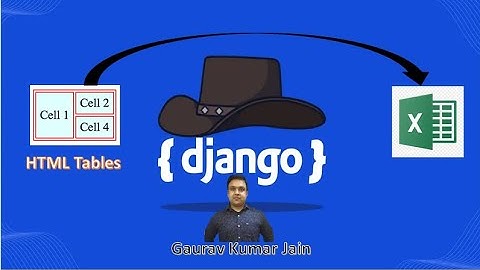 Export HTML Table to Excel using Django