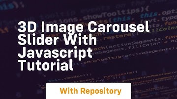 3d image carousel slider with javascript tutorial