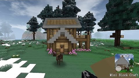 Mini Block Craft || How to build a simple survival house || Part-20 ||