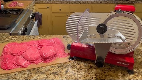 Slice Frozen Beef Paper Thin on  Beswood 250 Meat Slicer. The Secret To Making Best Beef Jerky!