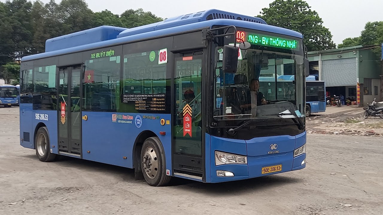 Futa Bus - Review lộ trình lượt về xe buýt tuyến 08 TP.HCM : Bến xe buýt Quận 8 - Đại học Quốc gia 