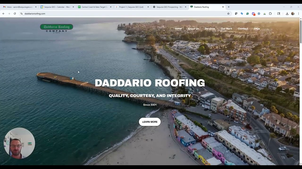 Daddario Roofing: Website and GBP Audit Live