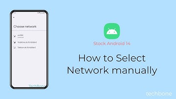 How to Select Network manually [Android 14]