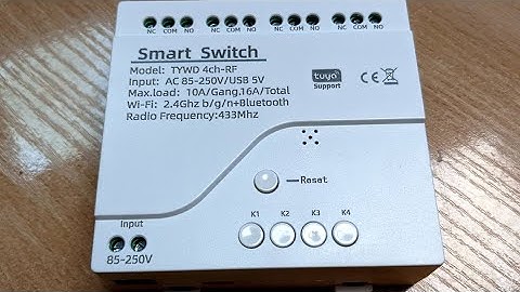 Tuya 4 channel Smart switch unboxing