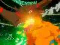 Agumon warp digivoles to Rizegreymon