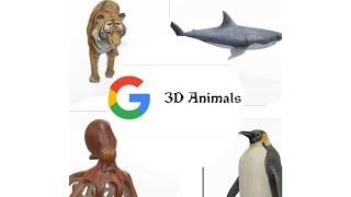 Meet a Life-sized 3D Animals close up in Google!